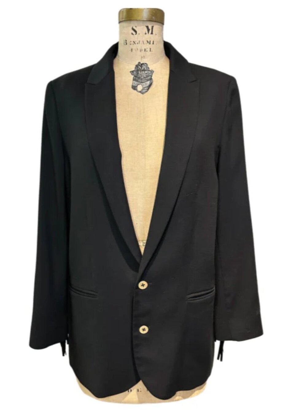 Zadig & Voltaire Black Blazer, Large